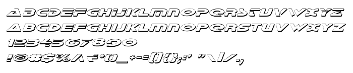 Betűtípus előnézet Galant Shadow Italic