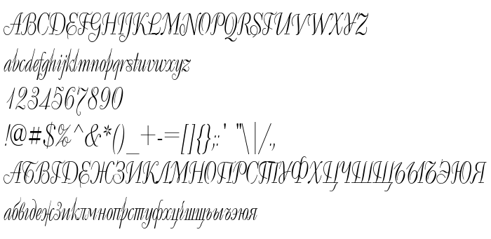 Betűtípus előnézet Decor Condensed