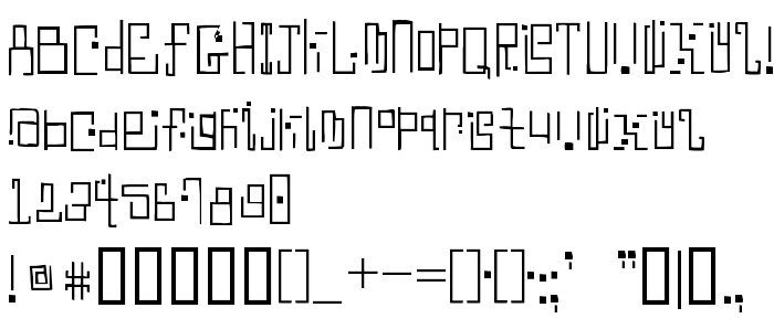 Betűtípus előnézet Antimony Blue