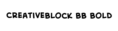 Betűtípus CreativeBlock BB Bold