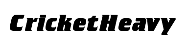 Betűtípus CricketHeavy