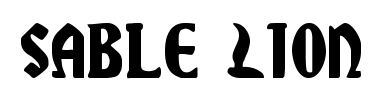 Betűtípus Sable Lion