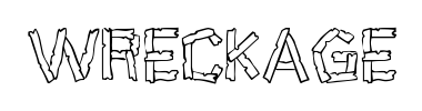 Betűtípus Wreckage