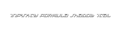 Betűtípus Infinity Formula Shadow Ital