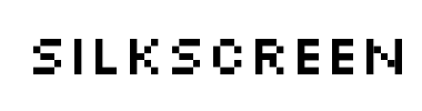 Betűtípus Silkscreen