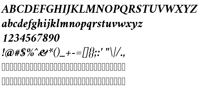 Betűtípus előnézet Crimson Text Bold Italic