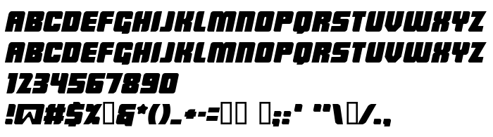 Betűtípus előnézet LowRider BB Italic