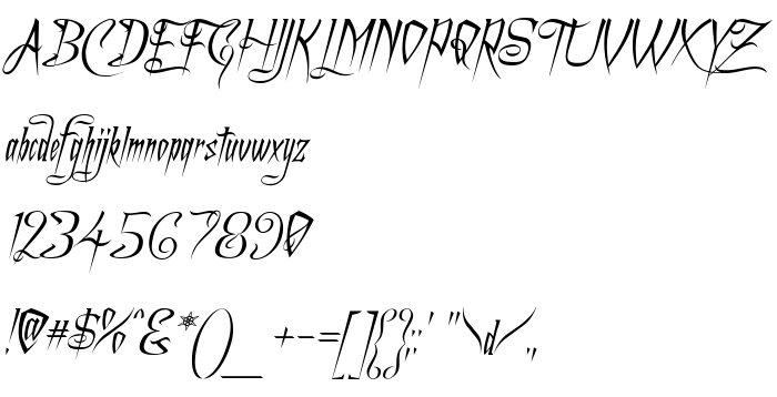Betűtípus előnézet A Charming Font Italic