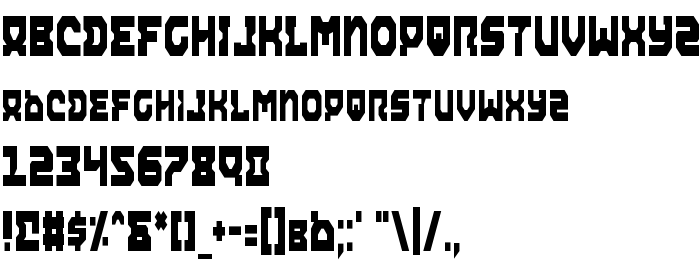 Betűtípus előnézet Airacobra Condensed