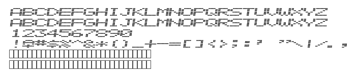 Betűtípus előnézet Alpine 7558S