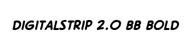 Betűtípus DigitalStrip 2.0 BB Bold