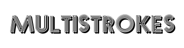 Betűtípus Multistrokes
