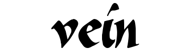 Betűtípus Vein