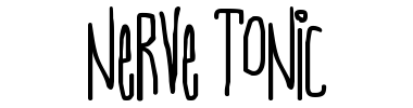Betűtípus Nerve Tonic