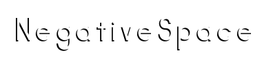 Betűtípus NegativeSpace