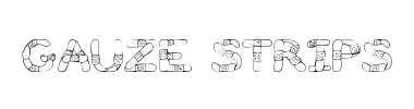 Betűtípus Gauze Strips